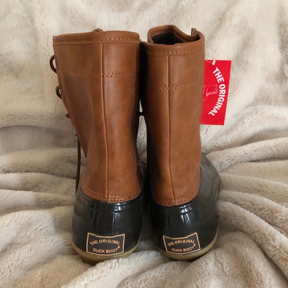 NWT Original Duck boot women’s size 9.5 black and tan - Picture 3 of 8